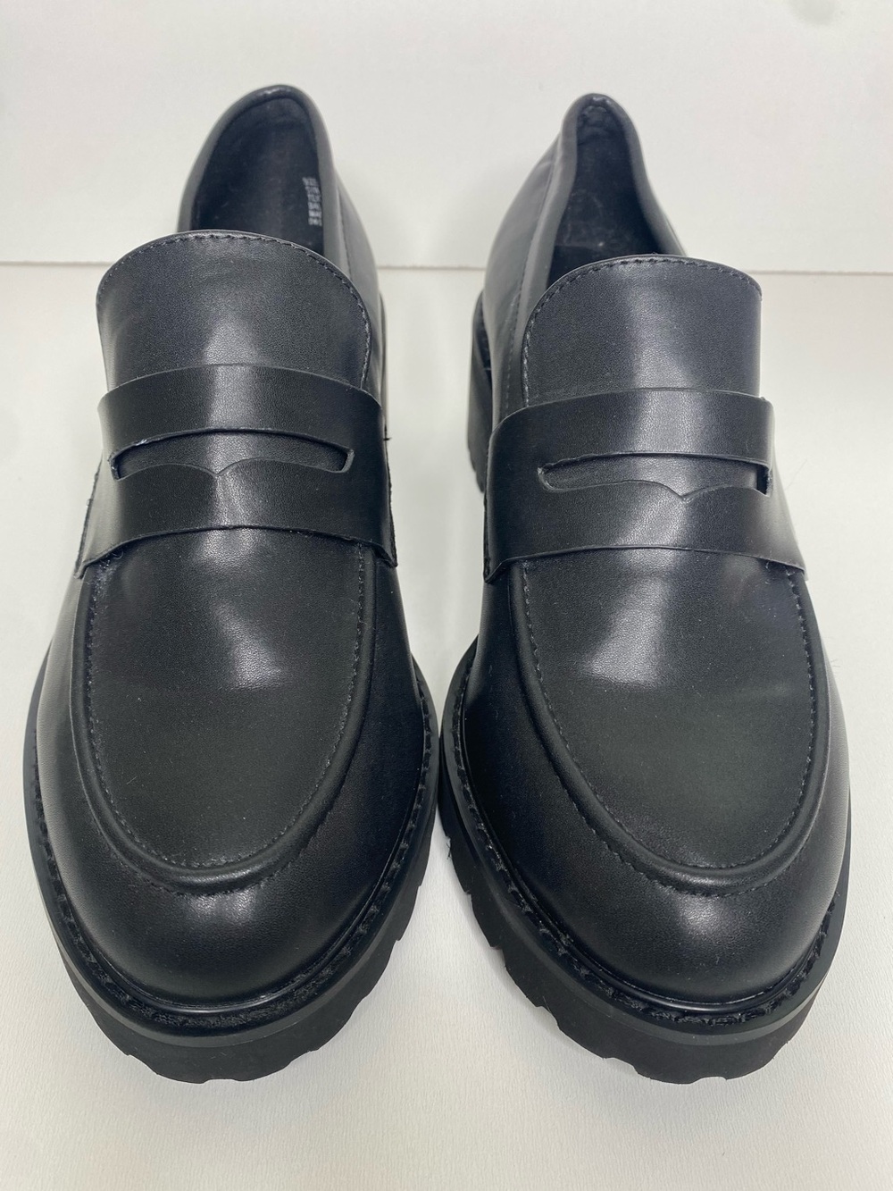 Lane Bryant Women’s Size 10 Black Chunky Lug Sole Slip-on Penny Loafers